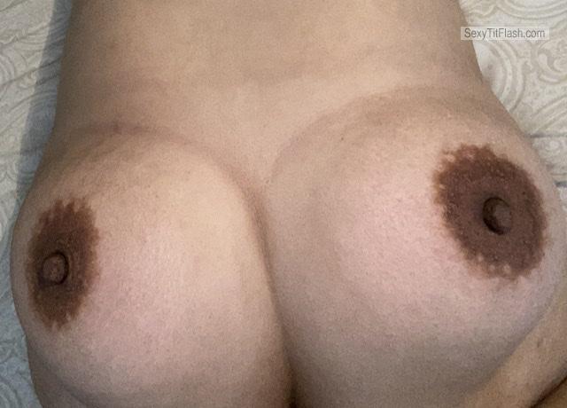 Tit Flash: My Big Tits (Selfie) - Natural Mom Boobs from United Kingdom